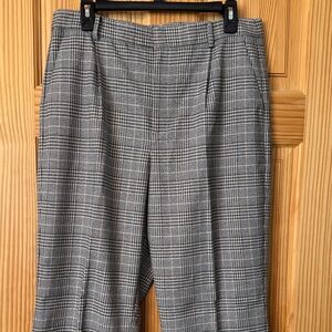 PAIGE Black and White Checkered Pants